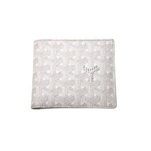Goyard Saint Florentin Herringbone Bifold Wallet White Leather